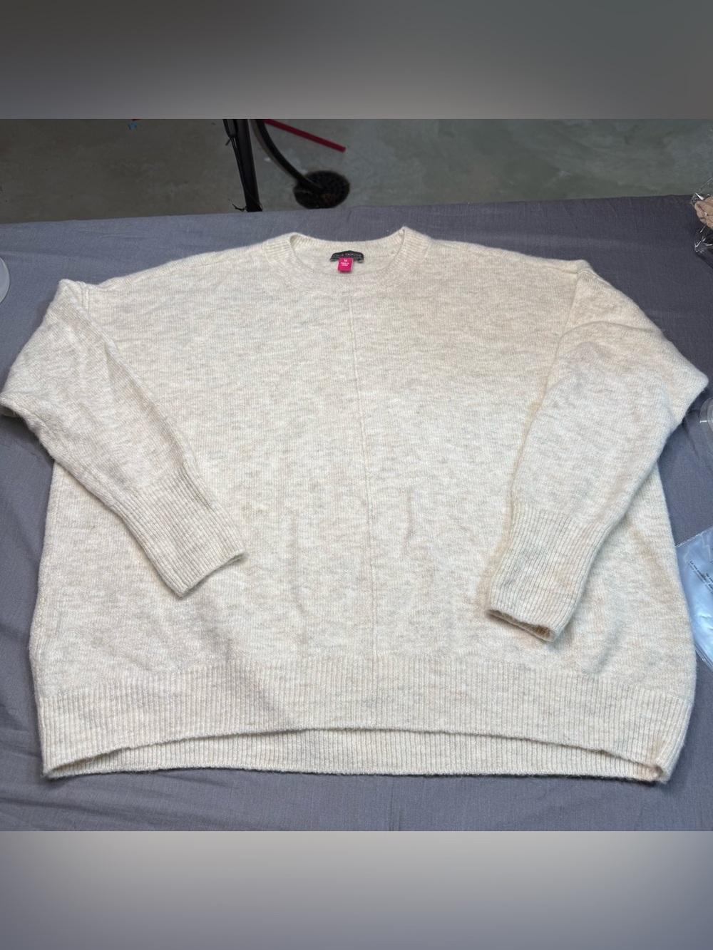 Vince Camuto Cream Crewneck Sweater